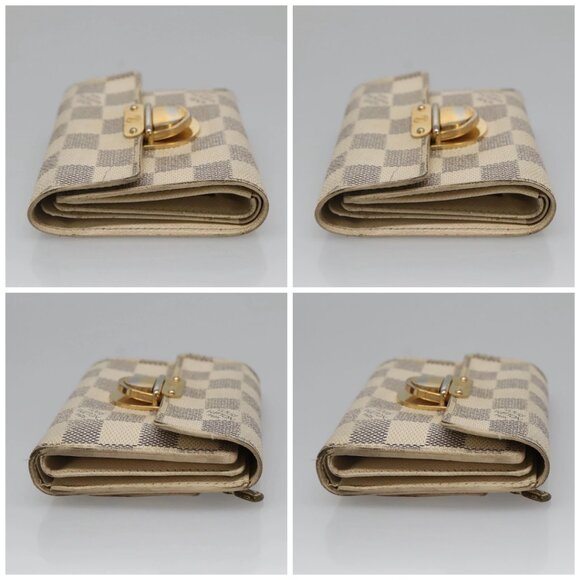 LOUIS VUITTON Damier Azur Portefeuille Koala Trifold Wallet N60013 Auth BA4841 - Picture 16 of 16